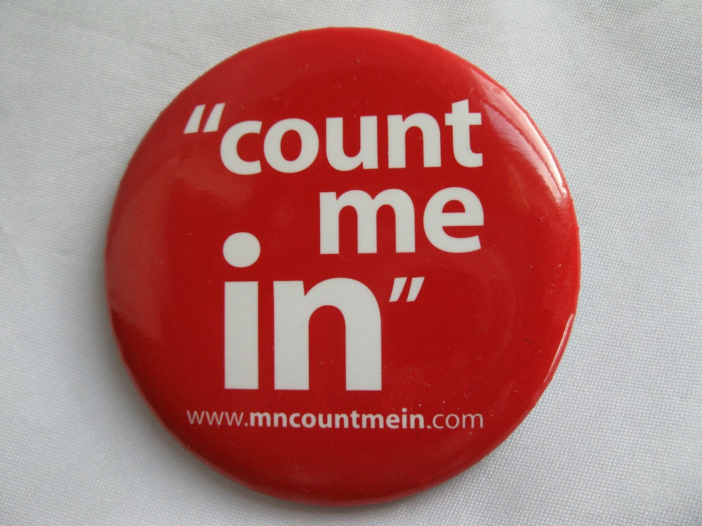 "Count Me In" Pinback Button