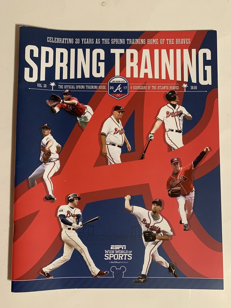 ATLANTA BRAVES 2017 OFFICIAL SPRING TRAINING GUIDE VOL 20  NICE GUIDE
