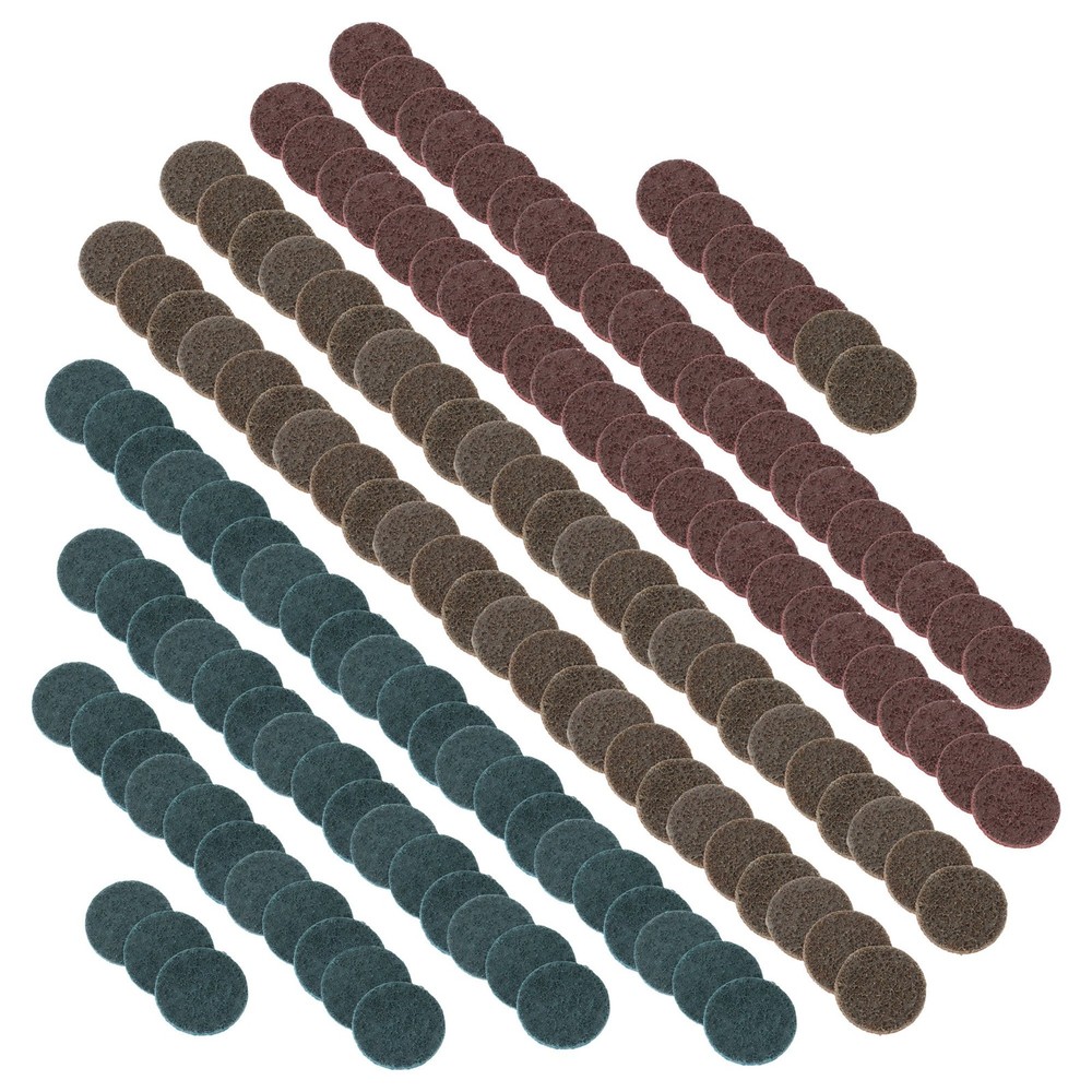 150Pcs 2 Inch Surface Conditioning Sanding Discs Quick Change Fine Medium Coarse