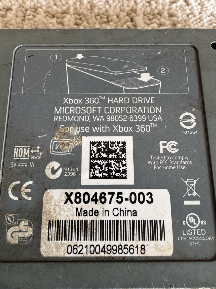 Authentic Microsoft XBOX 360 20GB Hard Drive