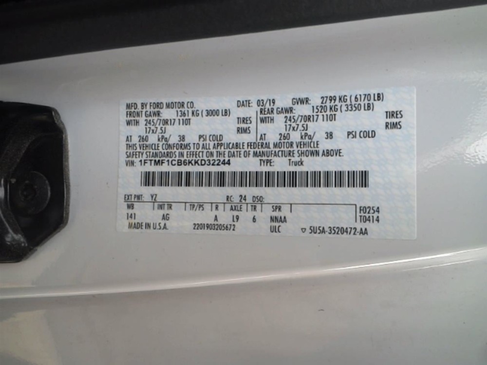 F150 2019 High Mounted Stop Light 104820185