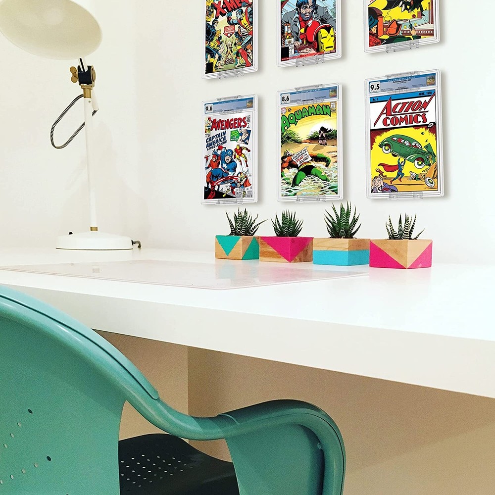 20 Pack Comic Book Display Shelf Slab Wall Mount Kit