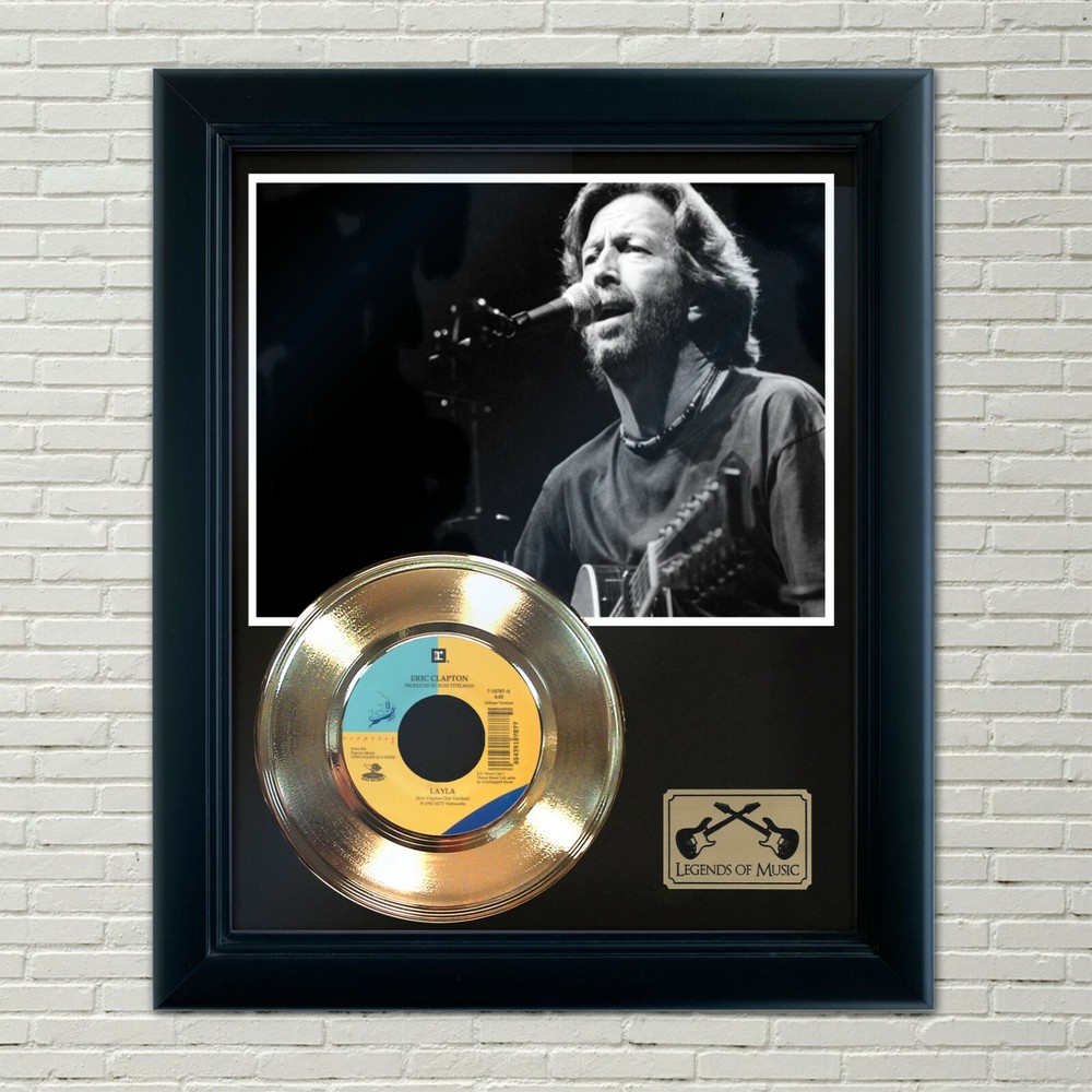 Eric Clapton "Layla" Framed 45 Gold Record Display