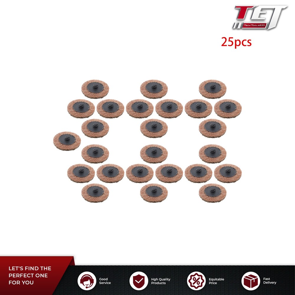 Surface Conditioning Quick Change Discs, 2" Tan (Coarse) Prep Pad - 25 Pack