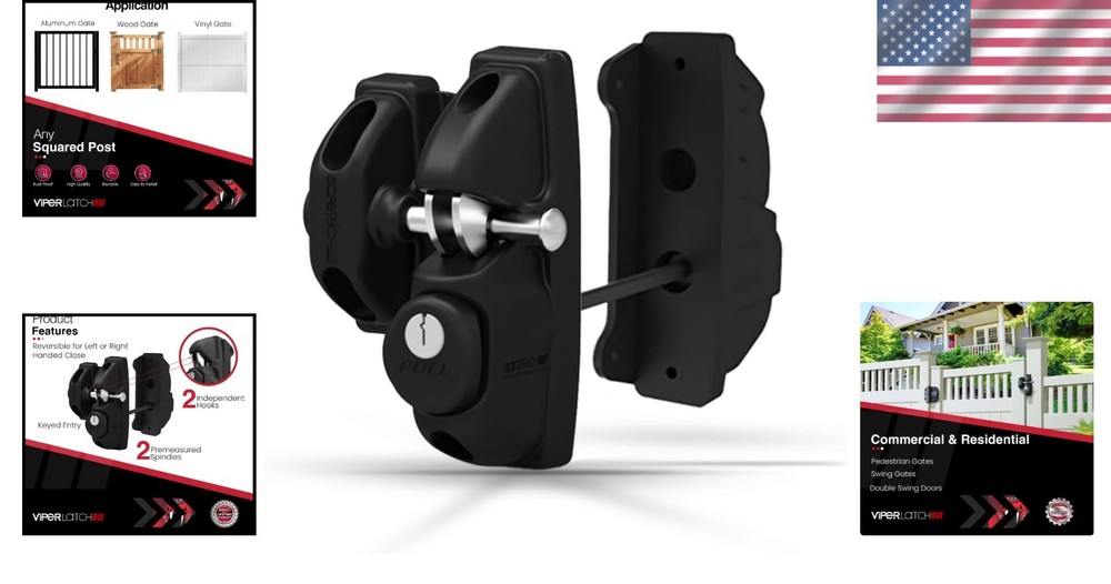 ViperX2 Gravity Gate Latch | Two-Side Entry Keyed