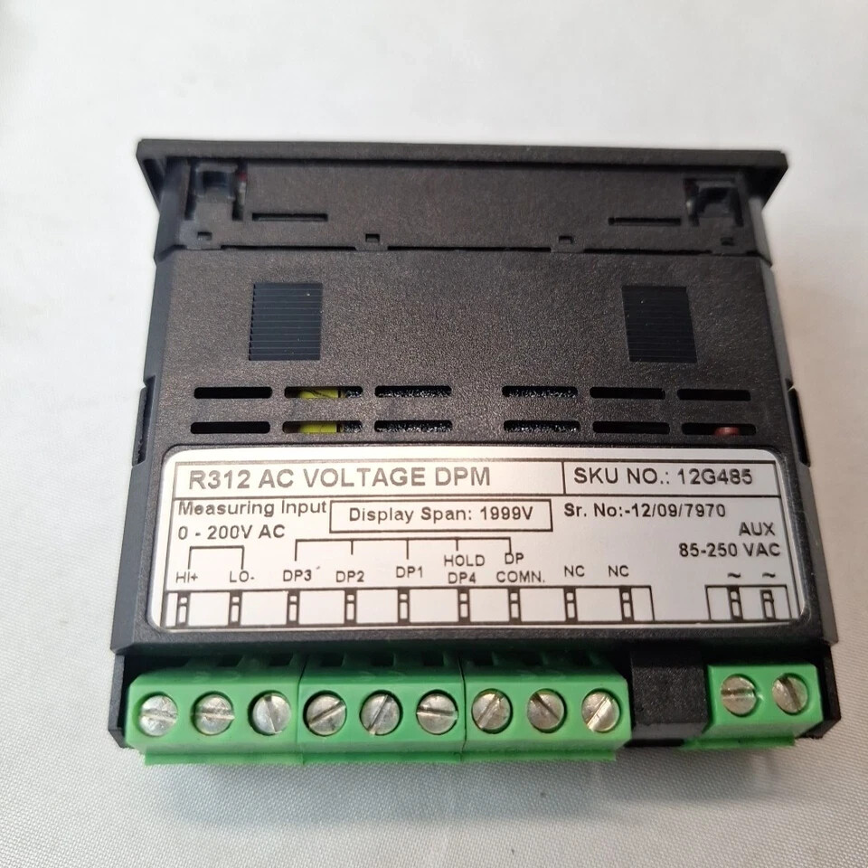 Value Collection 12G485 LCD 1999 Display Span 200V Digital Panel Meter