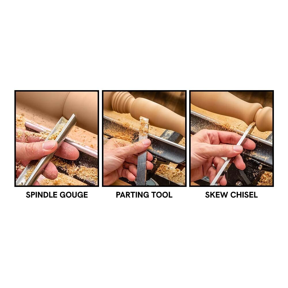Big Horn 26155 3 Piece Pen Turning Chisel Set