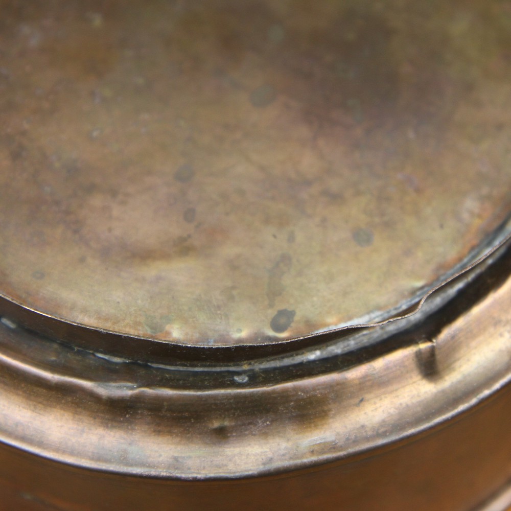 Antique Copper Three Piece Steamer Warmer Pot Insert? Decor Only
