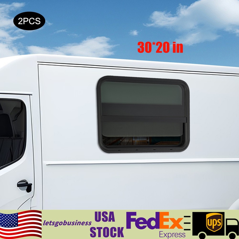 RV Window, 2 PCS RV Windows, RV Vertical Slide Window