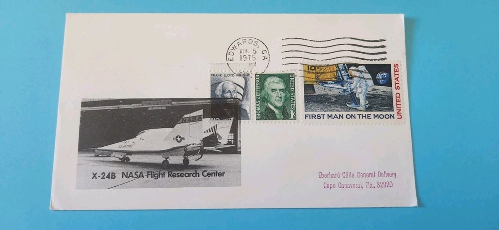 X-24b FLIGHT AUG 5,1975 EAFB   SPACE COVER NASA