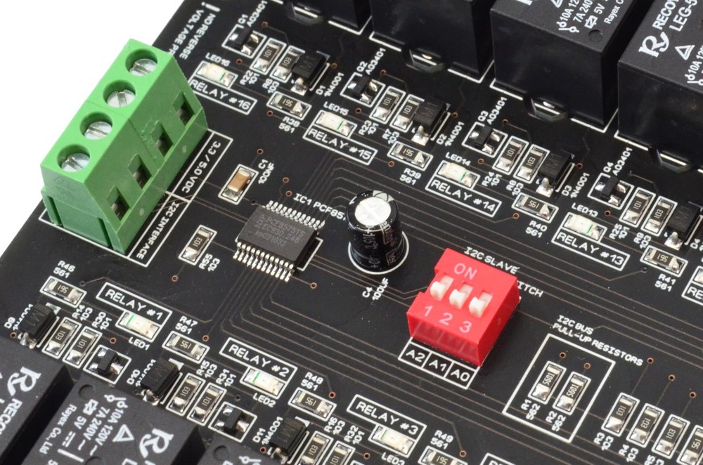 16 Channel I2C Interface Electromagnetic Relay Module for Arduino Raspberry e...