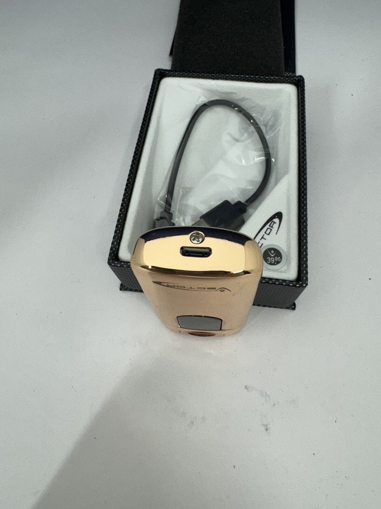 Vector ELECTRON - Arc "Flame" Sensor Ignition Cigar Lighter - Rose Gold - New