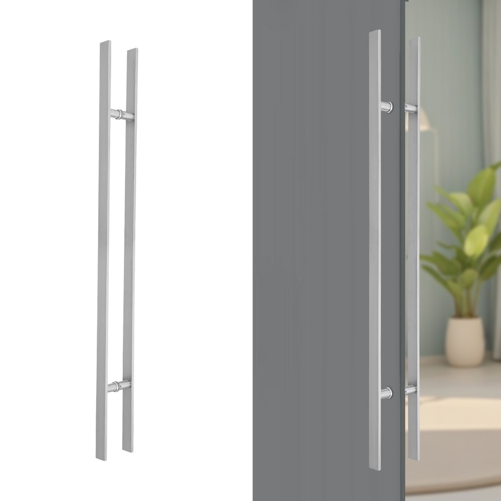 Pull Push Sliding Barn Door Handle Double Sided Stainless Steel Door Handle