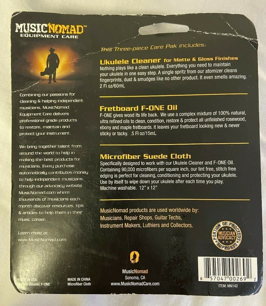 Music Nomad Premium Ukulele Care Kit