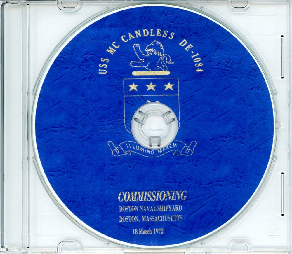 USS McCandless DE 1084 Commissioning Program 1972  Navy Plank Owners