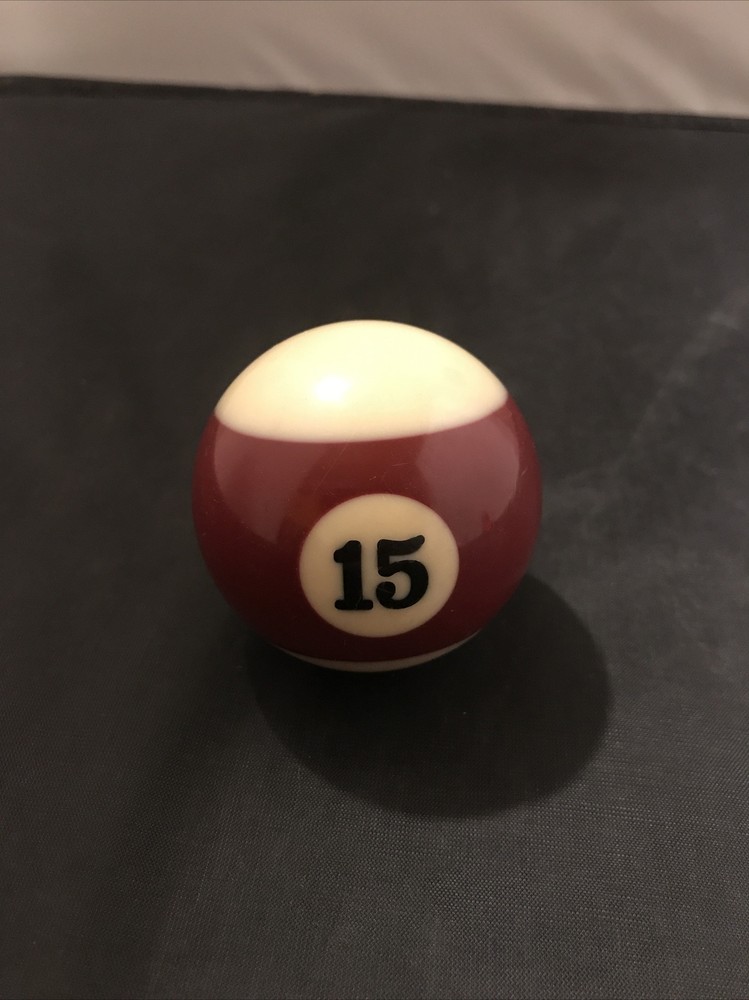Billiard Pool Ball - Replacement # 15 Vintage