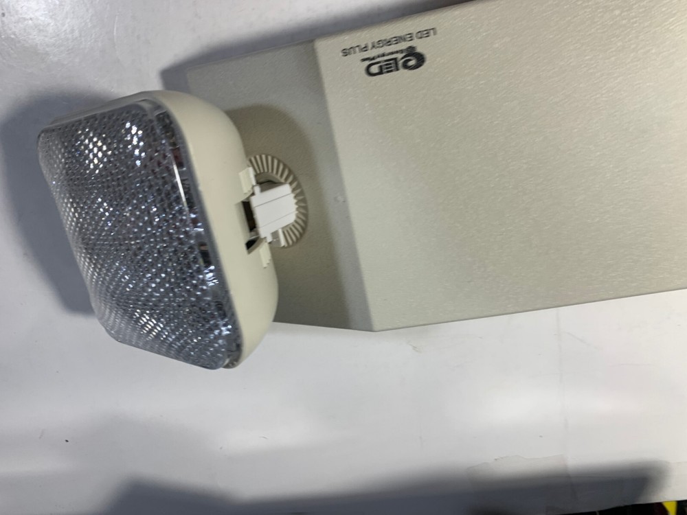 LED Emergency Exit Light Battery Backup & Adjustable Two Heads, UL 924-Listed