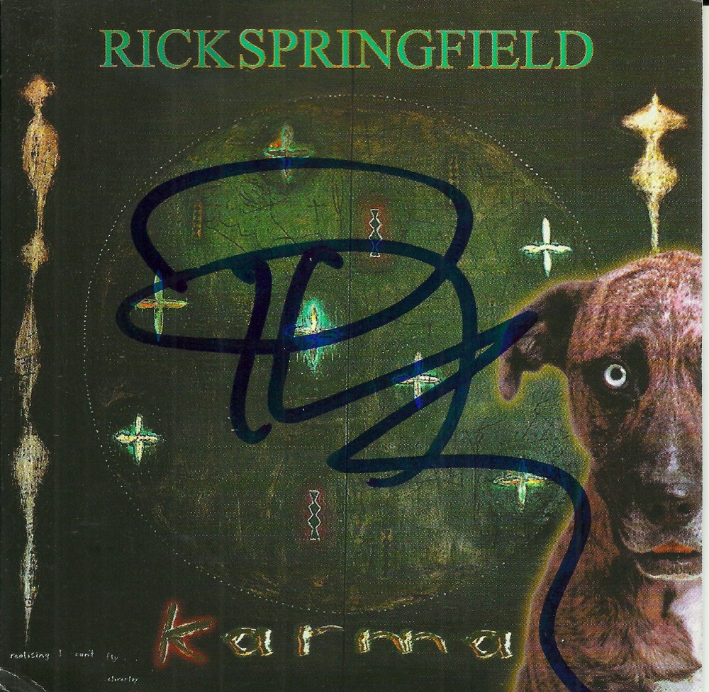 Rick Springfield signed Karma cd
