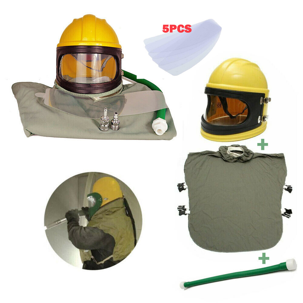 Supplied Safety Sandblast Helmet Sand Blast Hood Protector Sandblasting