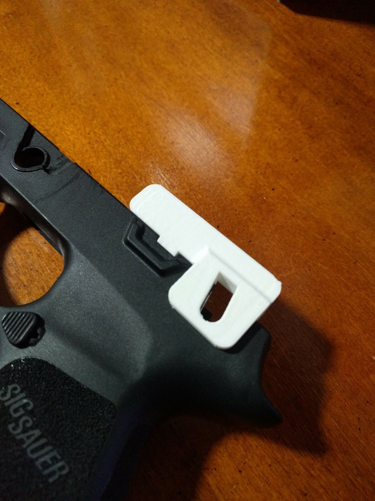 SIG P320 Manual Safety cut template