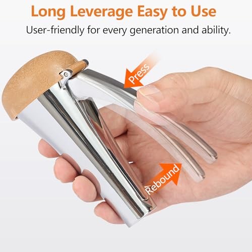 Nut Cracker, Heavy Duty Nutcracker, Nutcracker Tool with Long Leverage &