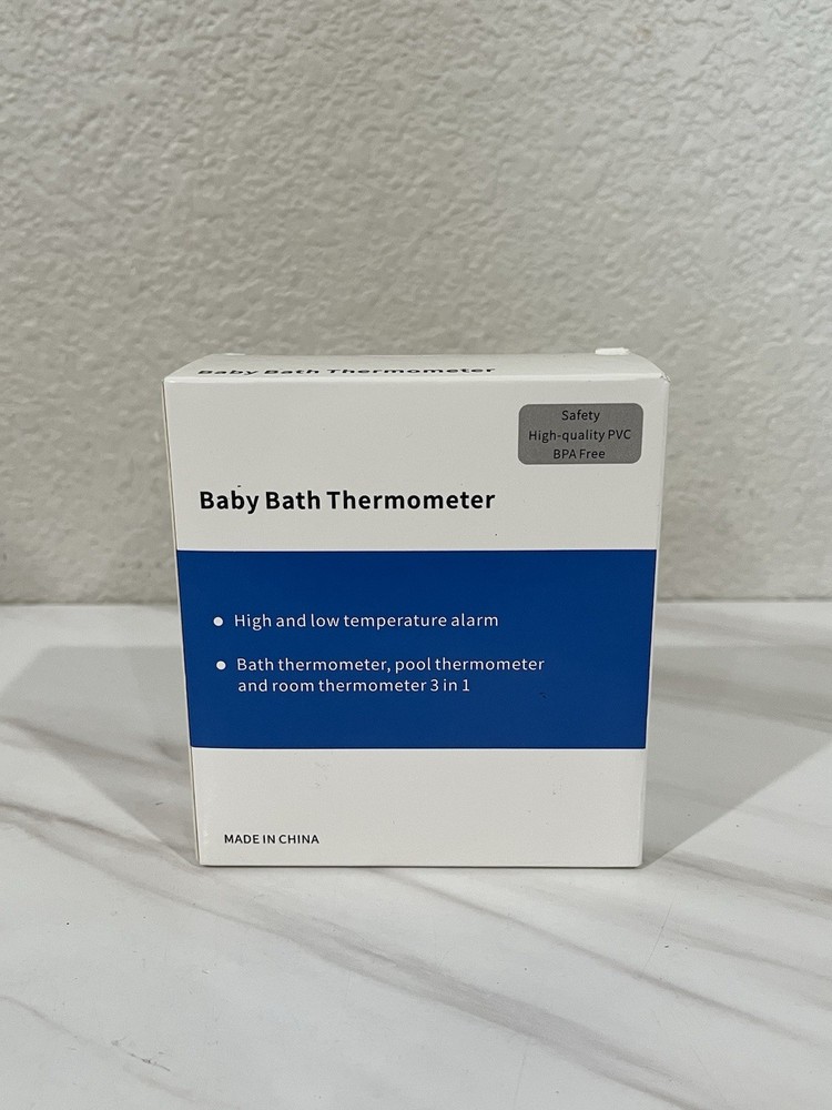 Baby Bath & Room Thermometer with LED Display, Temperature Warning & Floating