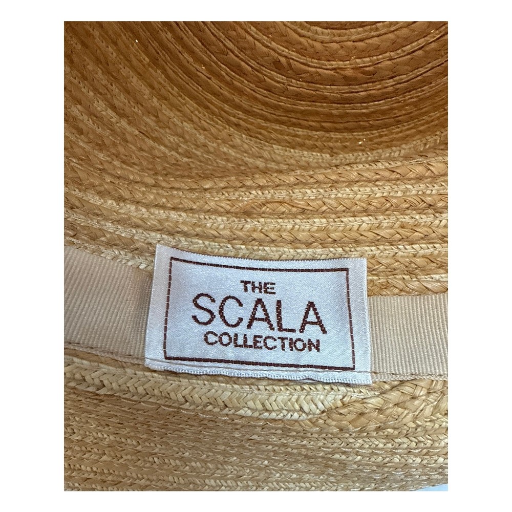 SCALA Collection Raffia Rolled Brim Hat One Size