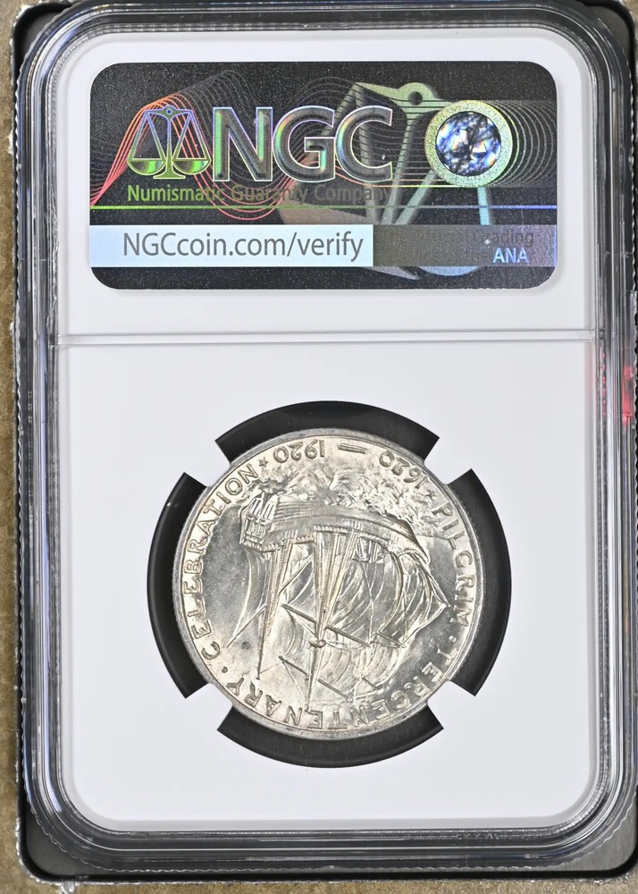 1920 Pilgrim 50c Commemorative NGC MS-64 PILGRIM