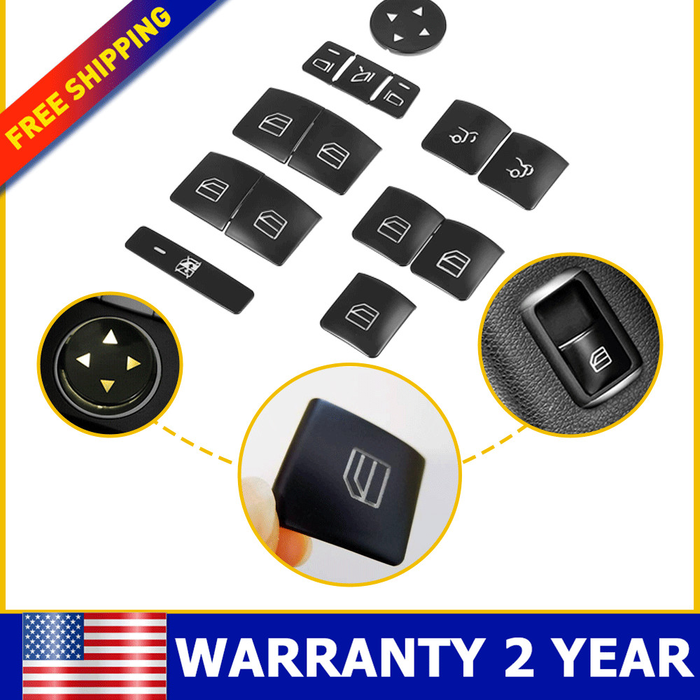 For 2013-2017 Mercedes-Benz CLA/A/B-Class 14Pc Window Switch Button Cover