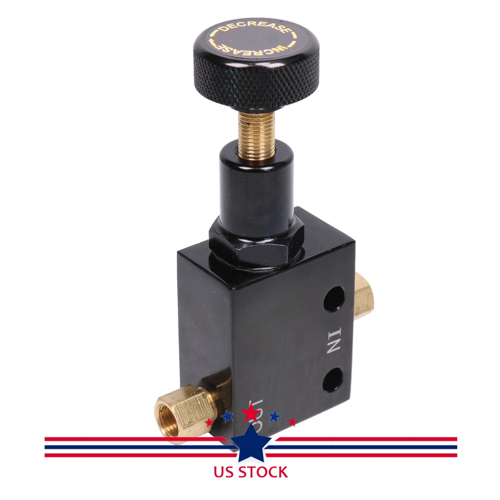 Universal Type Black Aluminum Knob Adjustable Disk Brake Proportioning Valve
