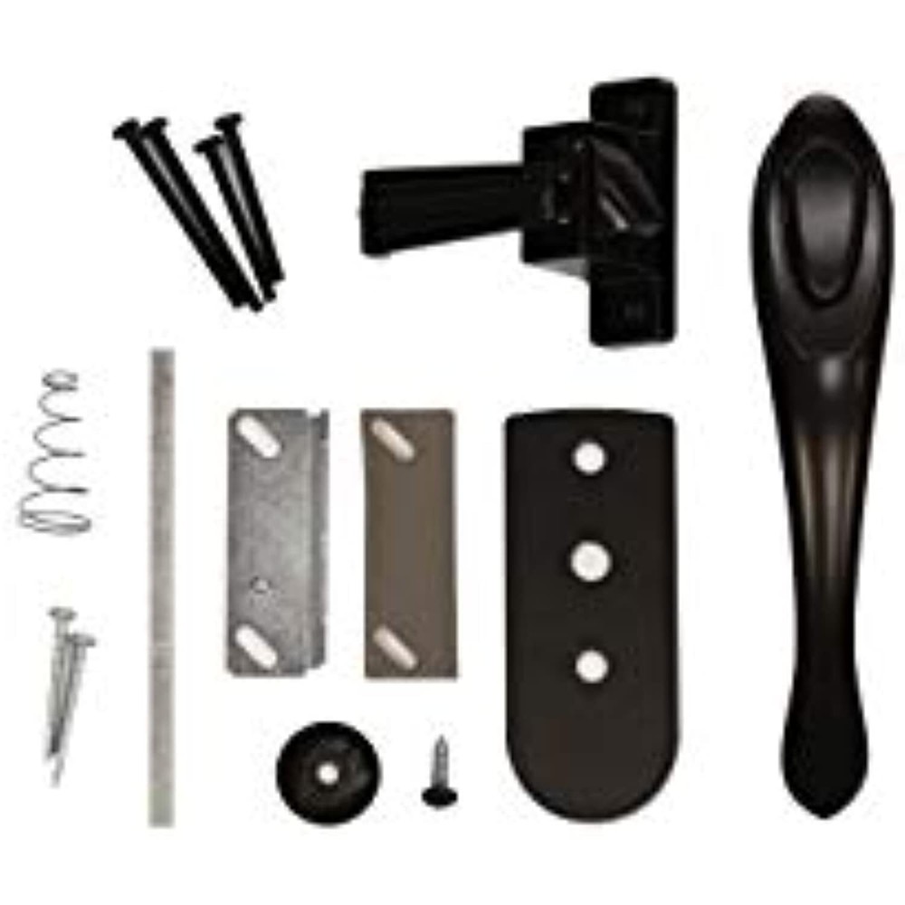 Larson Certified Push Button Euro Latch (Black)