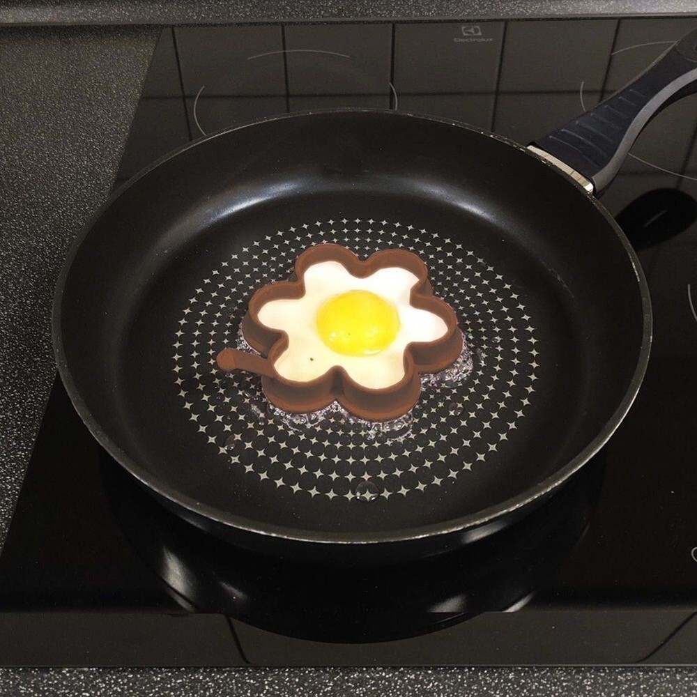 Silicone egg mold, fried egg mold, silicone mold for fried eggs, flower...