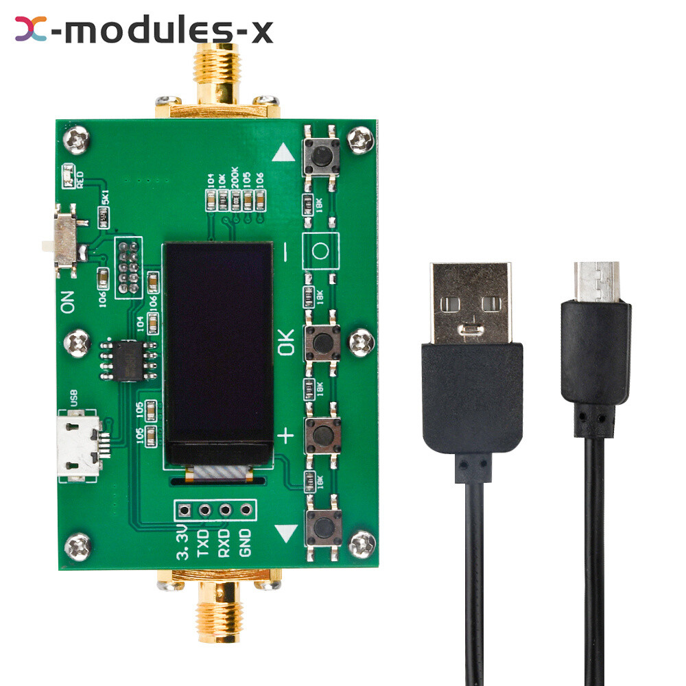 Digital Attenuator 30DB Step 0.25DB OLED Pogrammable Attenuator Module 6Ghz RF