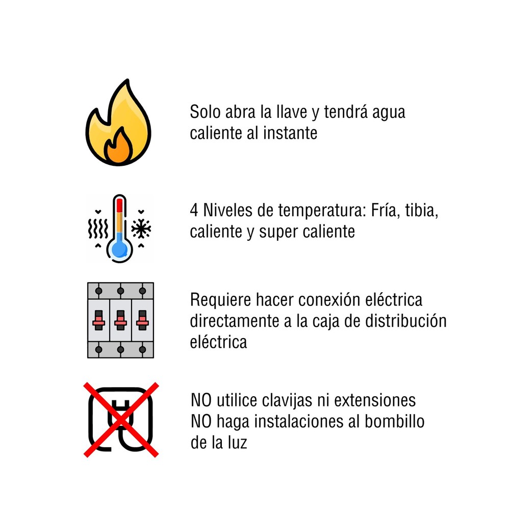 - Electric shower110V - SUPERDUCHA QUATTRO. Tankless Water Heater Electric. 4...