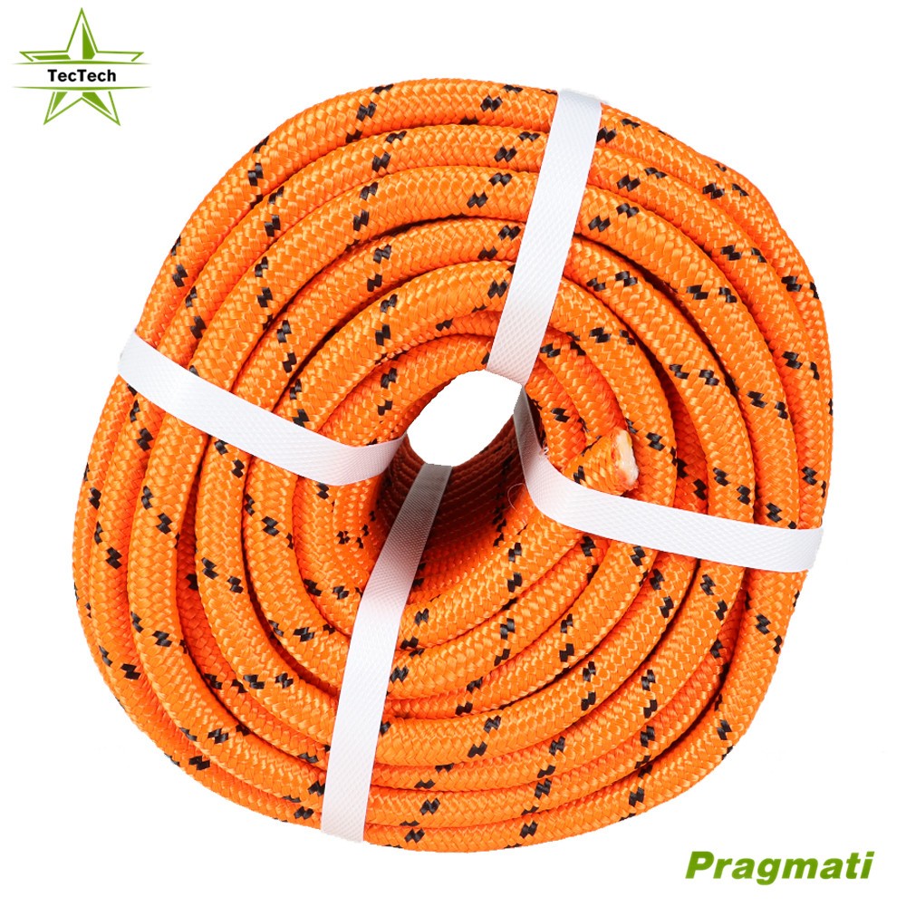 1/2inch × 200ft Double Braid Polyester Rope Arborist Bull Tree Rigging Orange