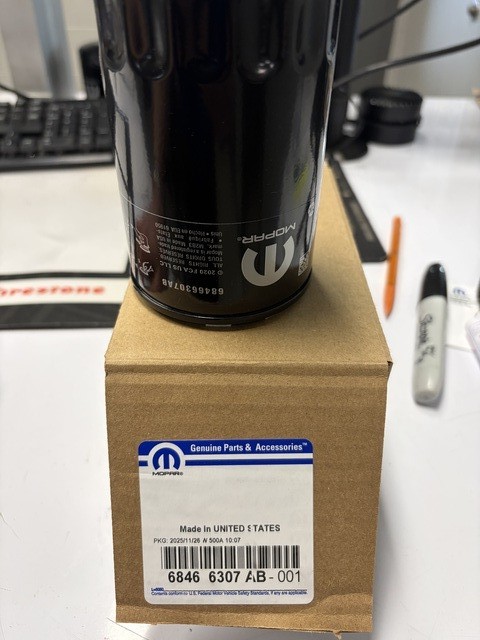 Genuine Mopar 68466307AB
