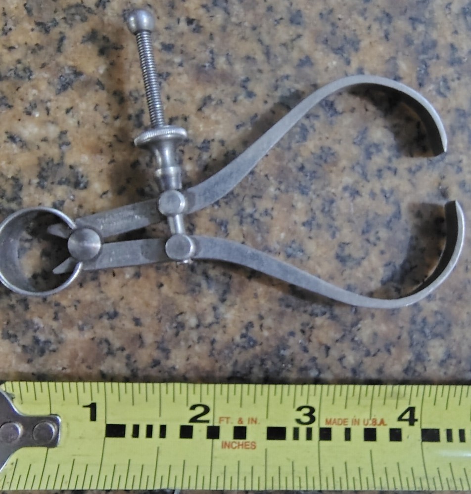 🗽 VINTAGE MINI STARRETT 3" WIDE TIP OD CALIPER