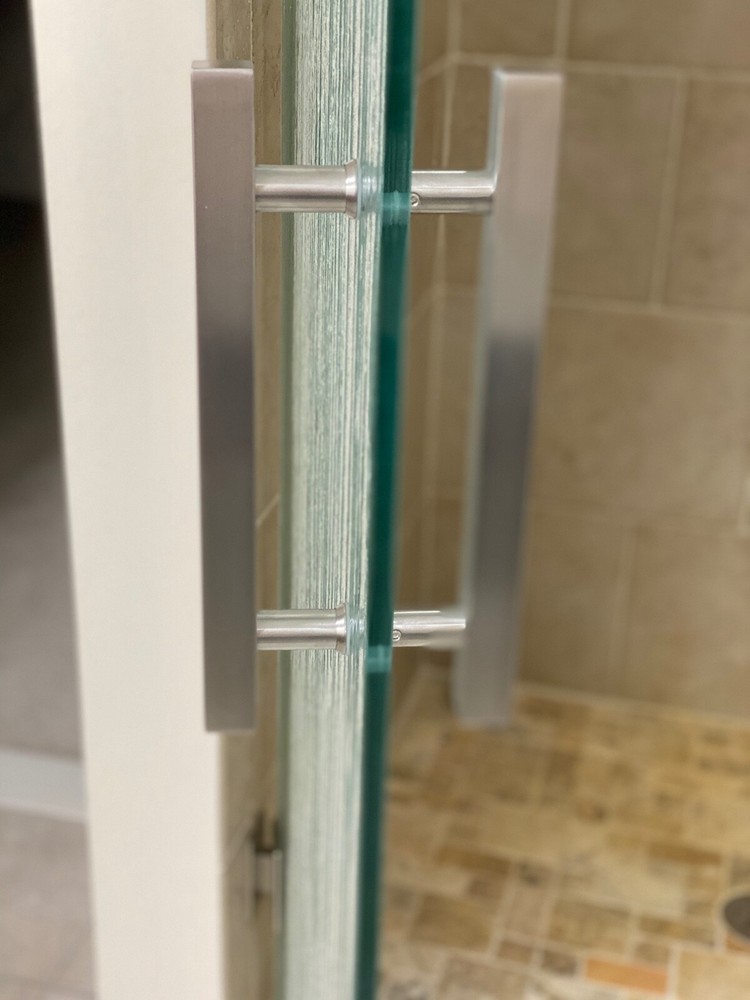 Shower Door Handle - 8" Square Ladder Pull (NEW STYLE)