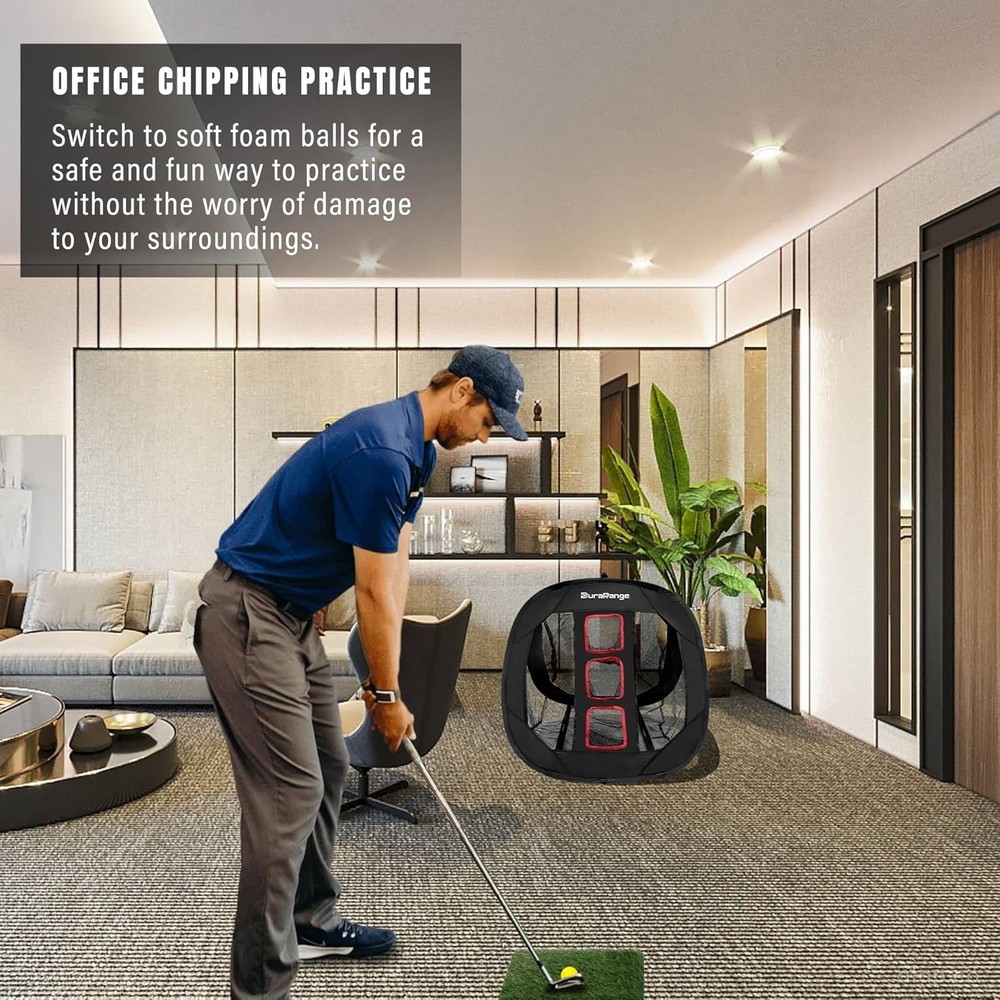 Pop-Up Golf Chipping Net - Ultimate Target Training Chip Aids for Precision &...