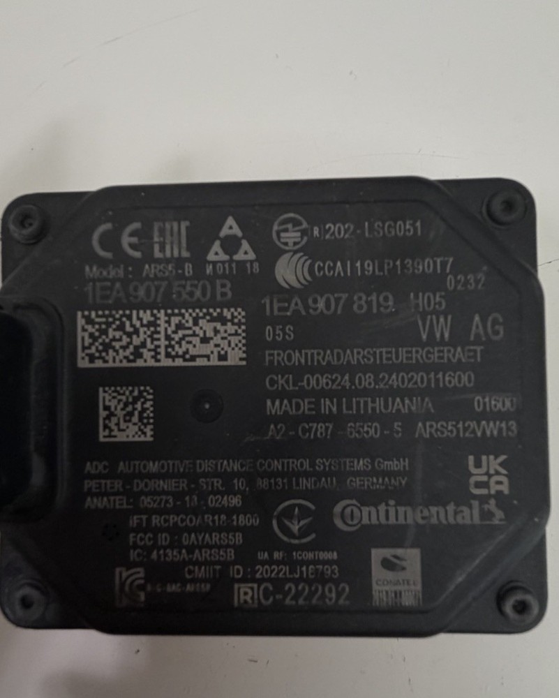 2021-2026 FRONT RADAR SENSOR RADAR CONTROL OEM: 1EA907550B