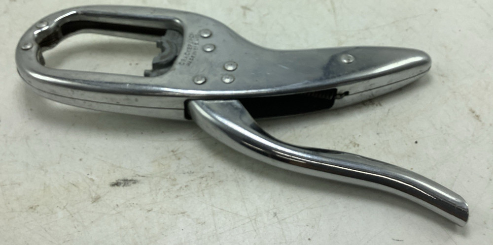 Nut Cracker Vintage Crackerjack Chrome Metal Made in England EUC Clean