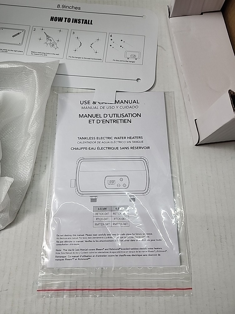 Rheem Performance 3.5 kW 0.68 GPM 120V Point of Use Electric Water Heater