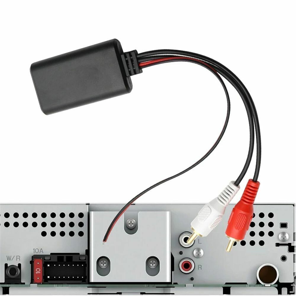 12V Car bluetooth Receiver Module Audio AUX 2RCA Interface Adapter For Vehicles