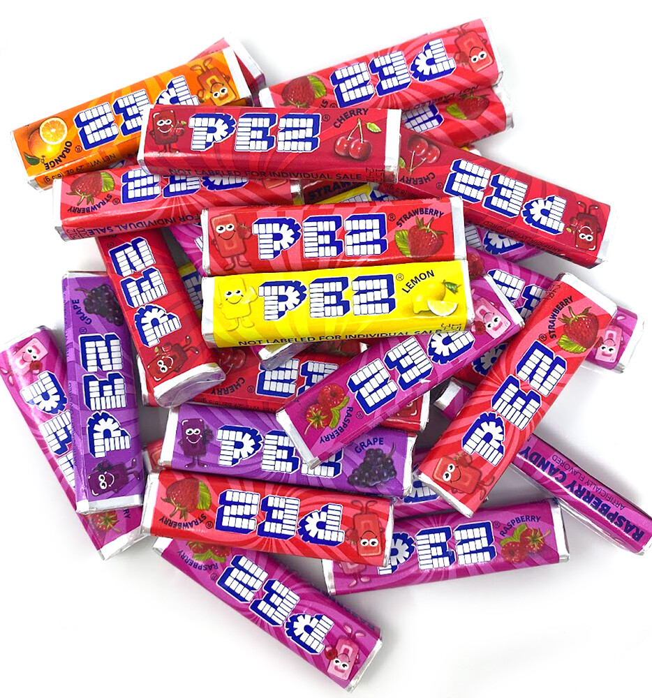 SweetGourmet Assorted PEZ Fruit Rolls Refill Bulk | 1 Pound