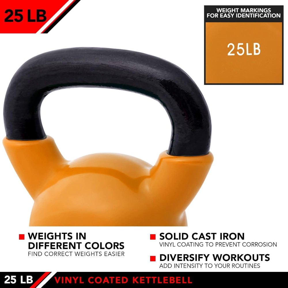 Kettlebell Weights Vinyl Coated Iron