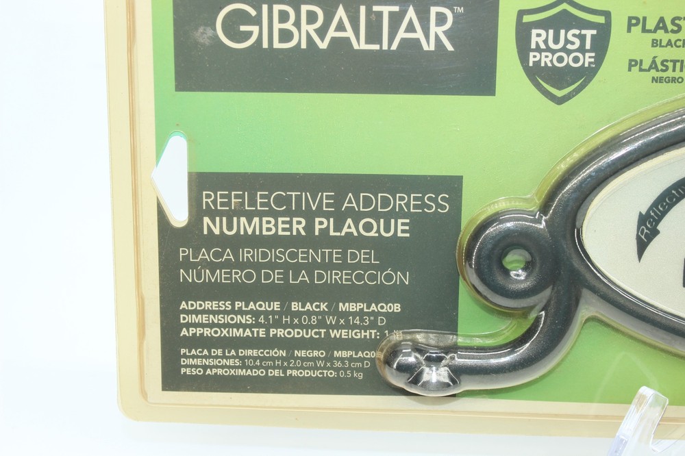 Gibraltar Mailbox Address Plaque NIP