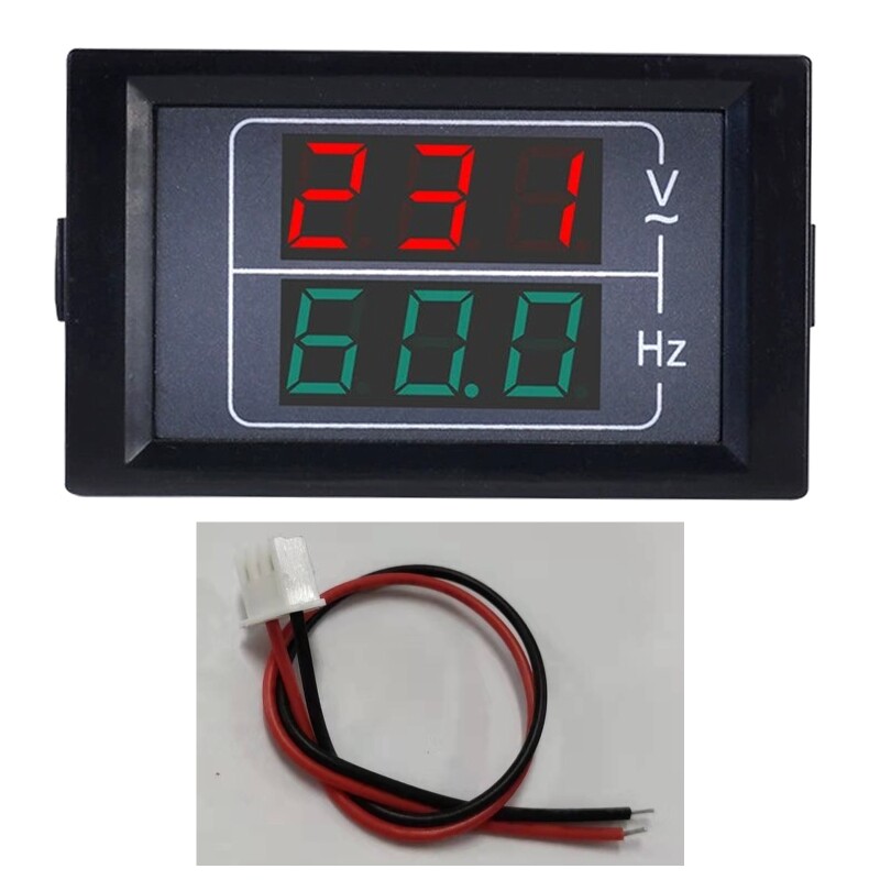 Accurate Voltmeter Frequency Meter Testing Digital AC Monitor Gauge Panel Ammete