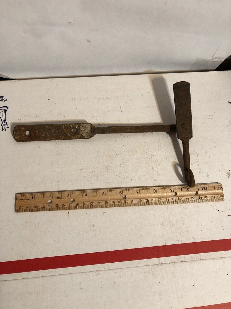 Antique Vintage Hand Forged Shutter Dog