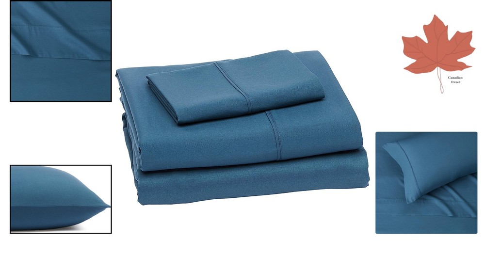Super Soft Microfiber Bed Sheet Set - Deep Pockets - Easy Care - Twin, Dark Teal