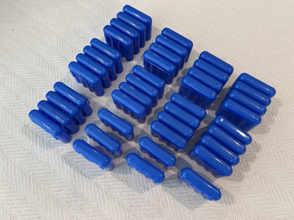 AA/AAA Battery Plastic Storage Case, Blue